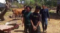 Tim Resmob Polres Bantaeng Saat Menggelandang Terduga Pelaku ke Mapolres